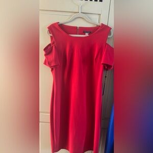 Tommy Bahama Red Cold Shoulder Mini Dress